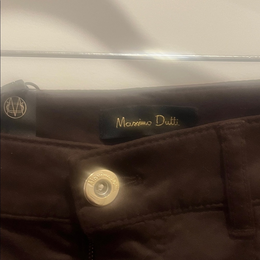 Massimo Dutti Chocolate Brown Skinny Pants - Picture 3 of 6